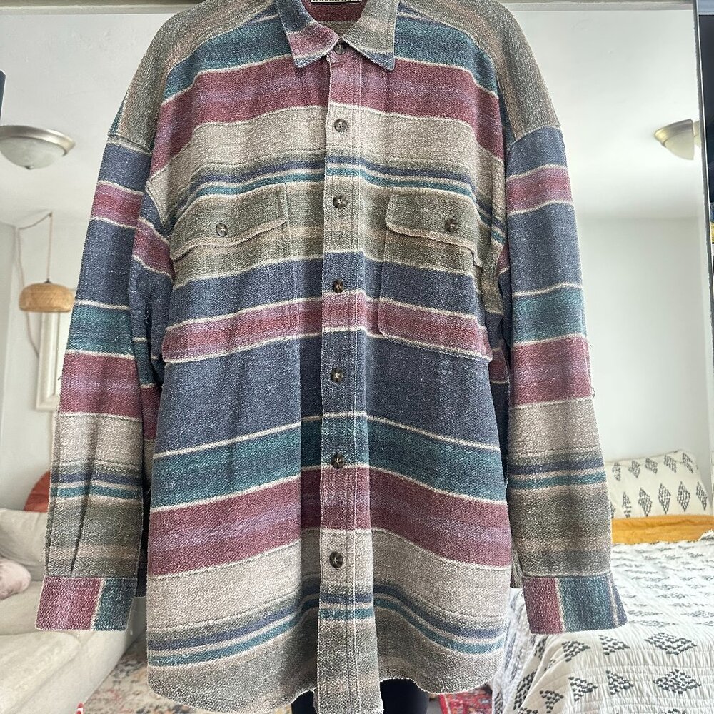 Large Flannel Vintage Wetlands Bugle Boy